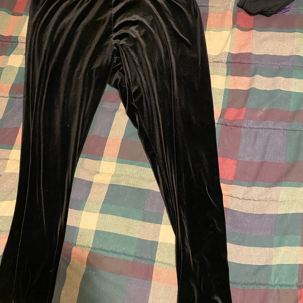 Black Velvet leggings